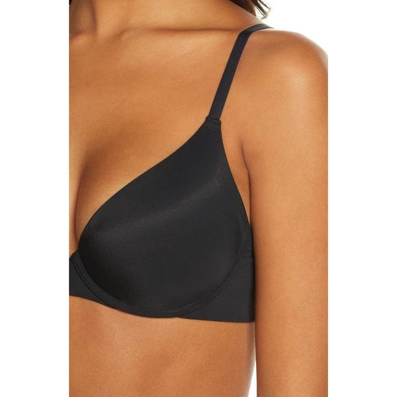 🆕 NATORI Minimal Contour UW Push Up Convertible T-Shirt Bra Black 34DD #727229 - Picture 5 of 12